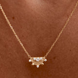 By Charlotte Lotus Rain Necklace in 18k Gold Vermeil