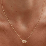 By Charlotte Lotus Rain Necklace in 18k Gold Vermeil