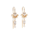 By Charlotte Lotus Rain Thread Earrings in 18k Gold Vermeil