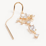By Charlotte Lotus Rain Thread Earrings in 18k Gold Vermeil