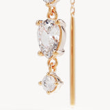 By Charlotte Lotus Rain Thread Earrings in 18k Gold Vermeil