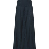 Luxe De Valentina Celeste Maxi Skirt in Silver Studded Navy