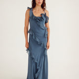 Maggie Marilyn Gentle By Nature Dress in Vintage Navy - side view
