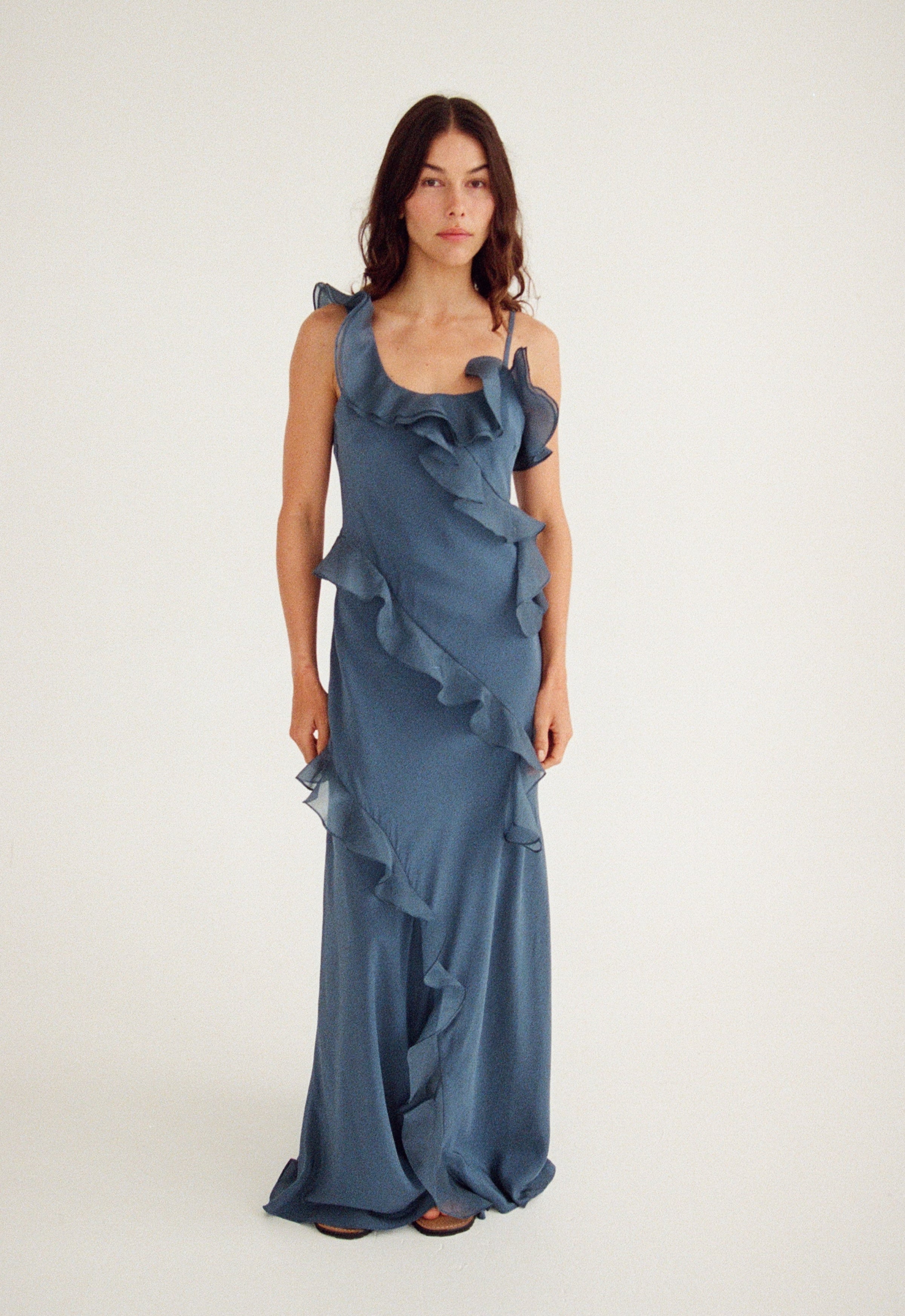 Maggie Marilyn Gentle By Nature Dress in Vintage Navy - side view