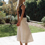 Maggie Marilyn Its A New Day Skirt in Embroidered White - detail view
