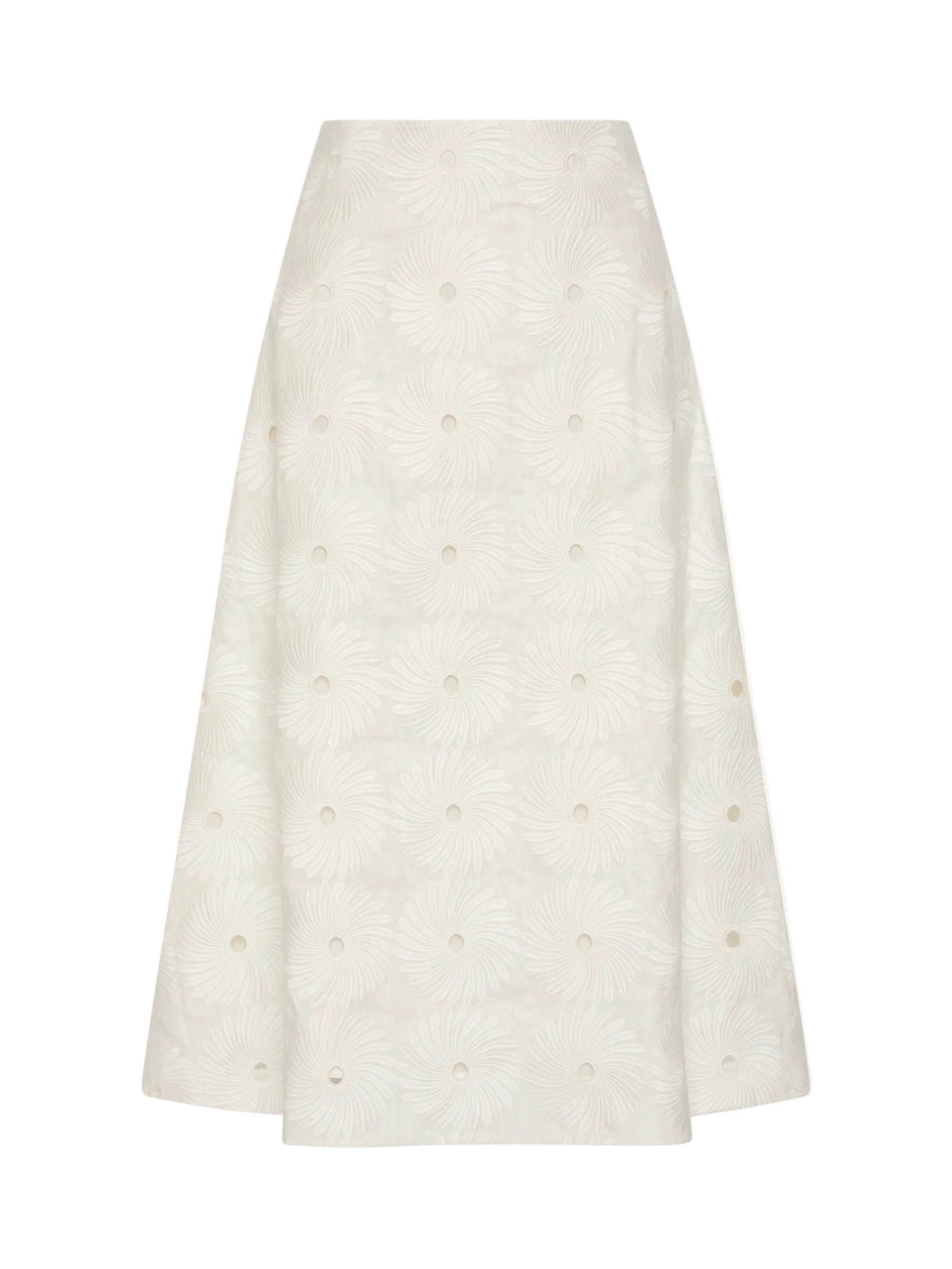 Maggie Marilyn Its A New Day Skirt in Embroidered White