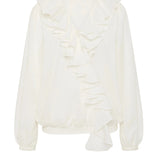 Maggie Marilyn Keep Your Edges Soft Blouse in White