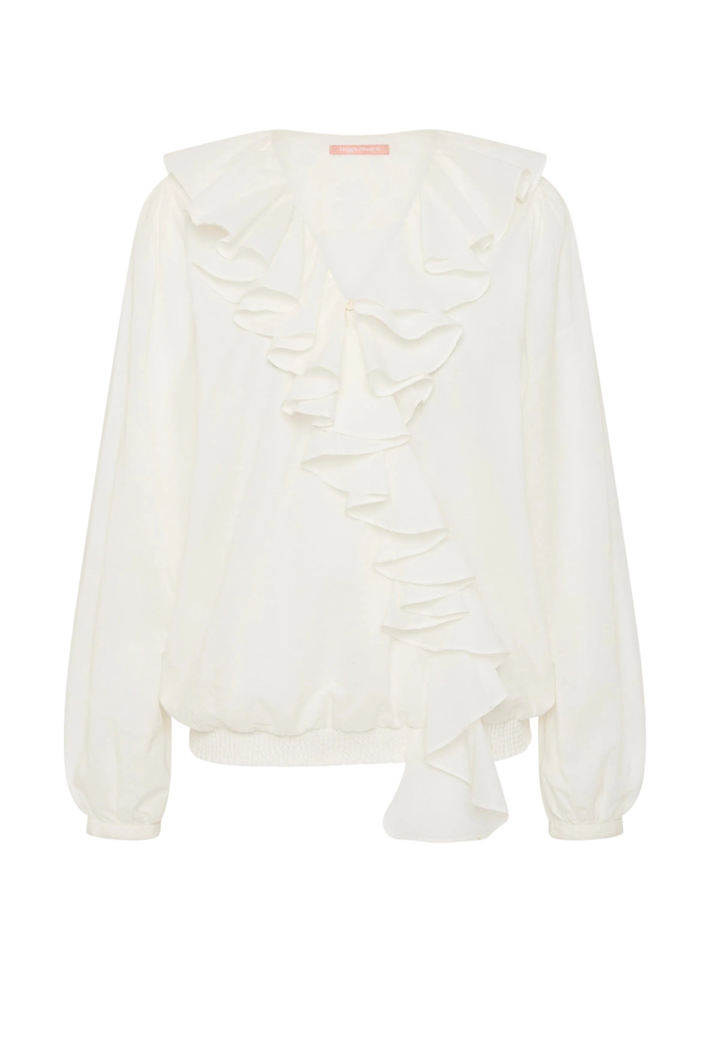 Maggie Marilyn Keep Your Edges Soft Blouse in White
