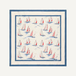 Maggie Marilyn Silk Scarf in Sail Boats