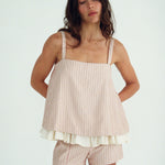 Maggie Marilyn Someday Soon Top in Strawberry and Cream Stripe - side view