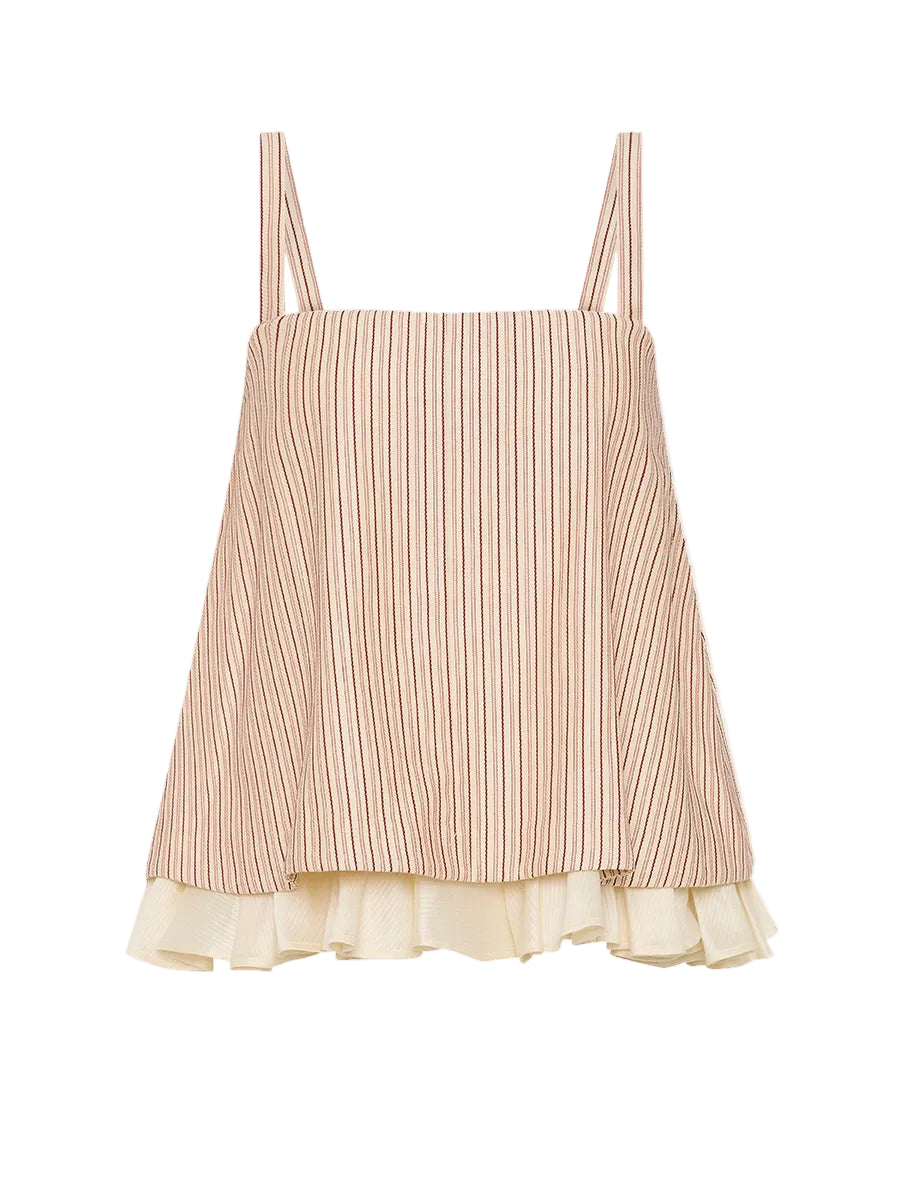 Maggie Marilyn Someday Soon Top in Strawberry and Cream Stripe
