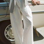 Maggie Marilyn Things Are Looking Up Elastic Waist Pant in White - styled look