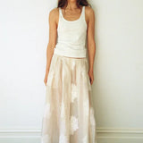 Maggie Marilyn A Good Thing Going Skirt in Milk Cream Embroidery