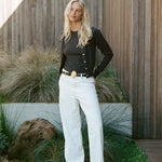Maggie Marilyn Cashmere Twin Set in Black Coffee - styled look
