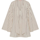 Maggie Marilyn The Good Kind of Nerves Mini in Midnight Cherry and Milk  Cream Stripe