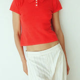 Maggie Marilyn Things Are Looking Up Pant in Navy and Milk Stripe