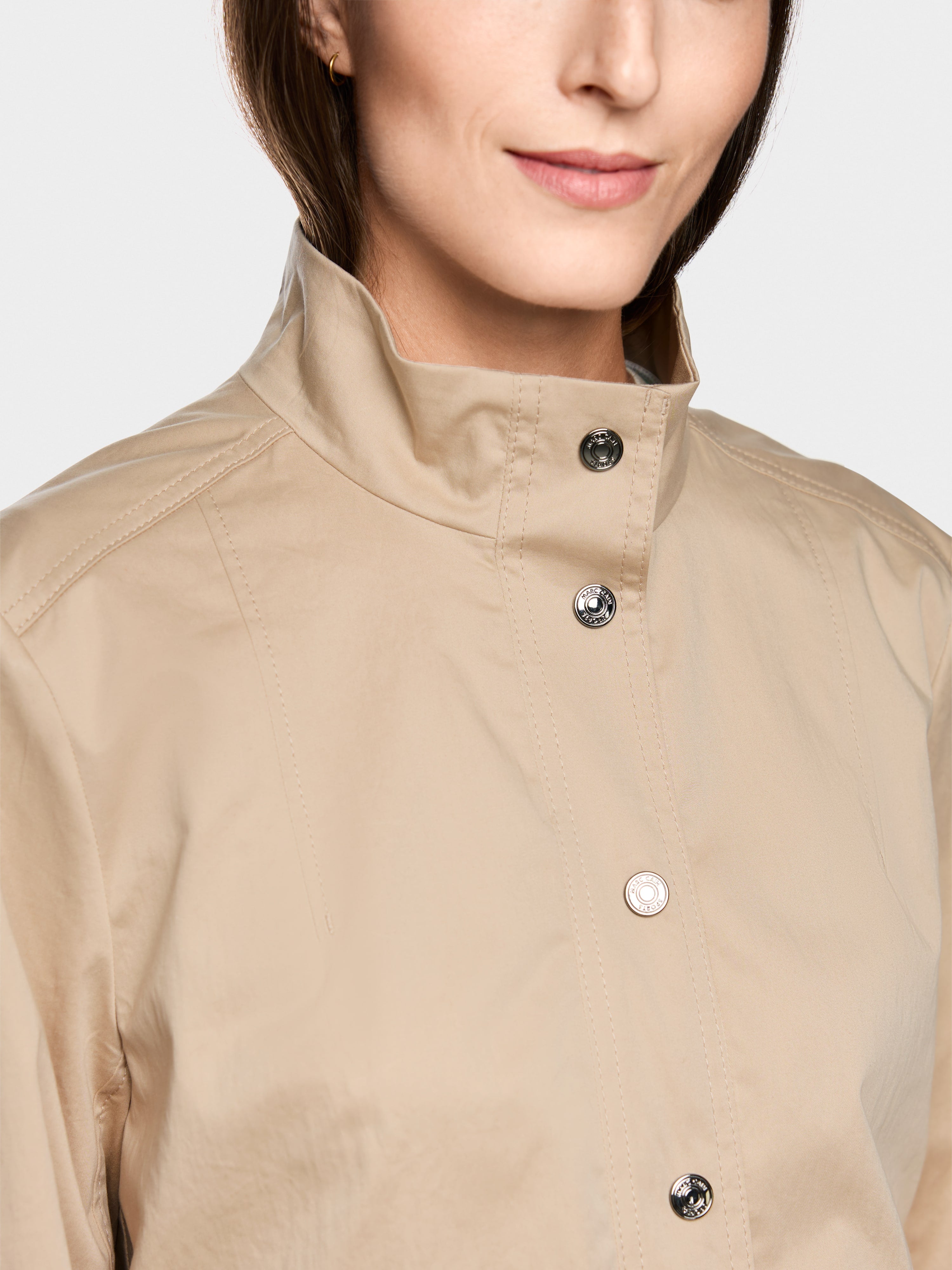 Marc Cain 3115 Jacket in Light Stone - outfit inspiration