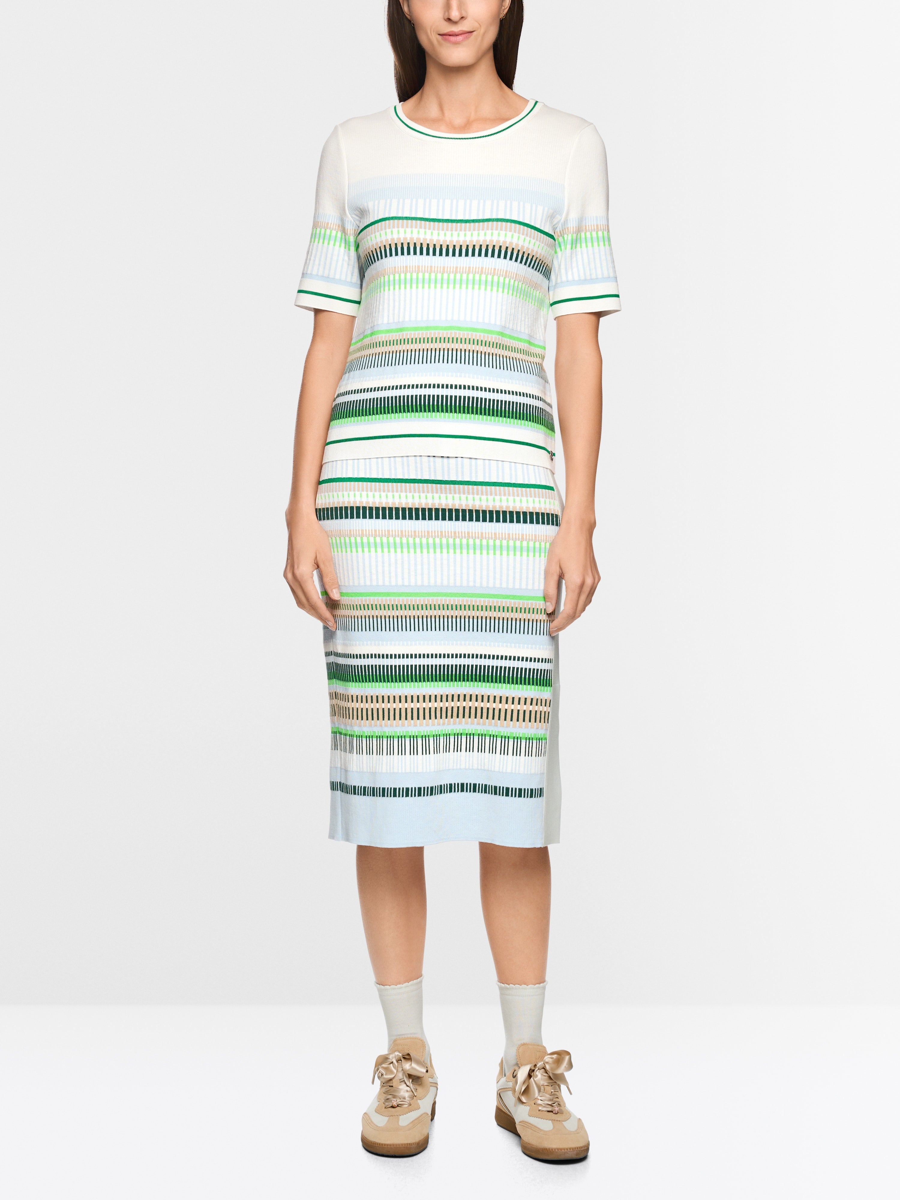 Marc Cain 4112 Sweater in Skyway New - side view
