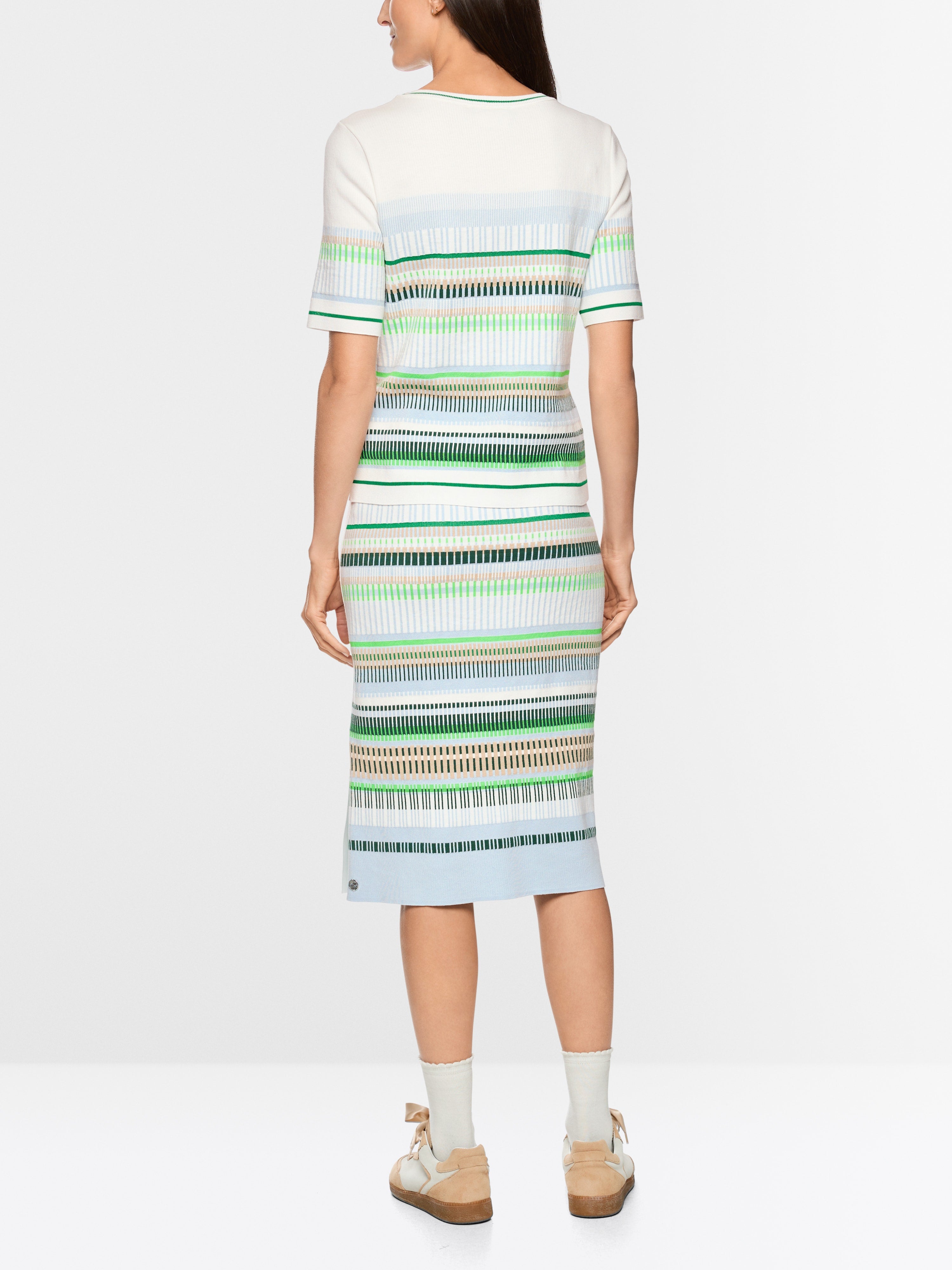 Marc Cain 4112 Sweater in Skyway New - detail view