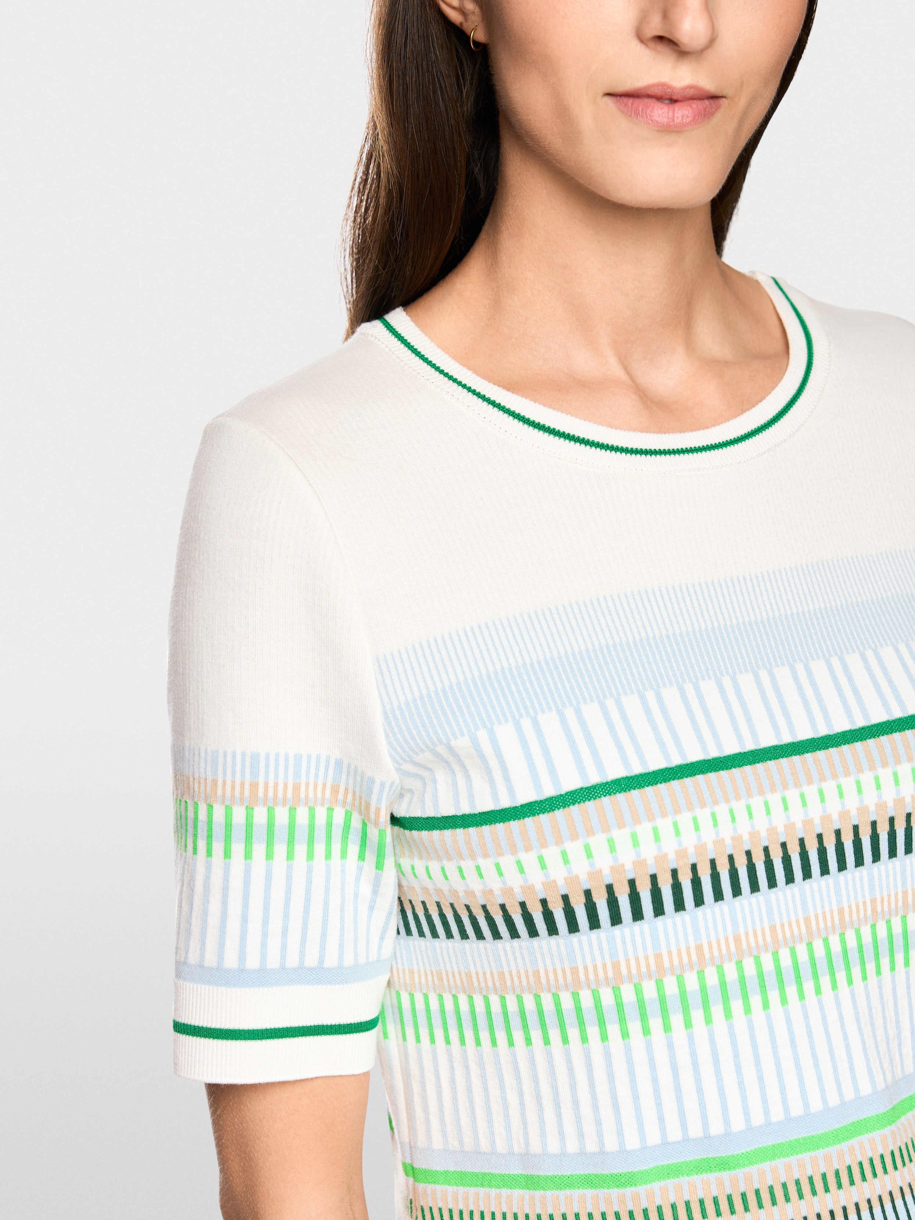 Marc Cain 4112 Sweater in Skyway New - styled look