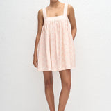 Matteau Babydoll Linen Mini Dress in Oasis