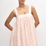 Matteau Babydoll Linen Mini Dress in Oasis