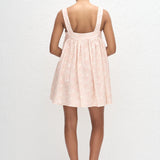 Matteau Babydoll Linen Mini Dress in Oasis