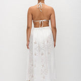 Matteau Broderie Midi Skirt in White - outfit inspiration