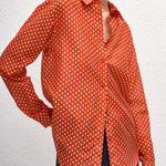 Matteau Classic Shirt in Tomato Polka Dot