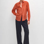 Matteau Classic Shirt in Tomato Polka Dot