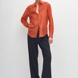 Matteau Classic Shirt in Tomato Polka Dot