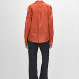 Matteau Classic Shirt in Tomato Polka Dot