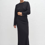 Matteau Dolman Silk Blouse in Black