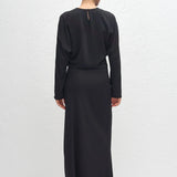 Matteau Dolman Silk Blouse in Black