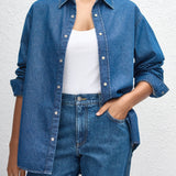 Matteau Denim Shirt in Classic Wash - styled look