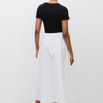 Matteau Drawcord Skirt in White - outfit inspiration