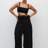 Matteau Fisherman Drawcord Pant in Black