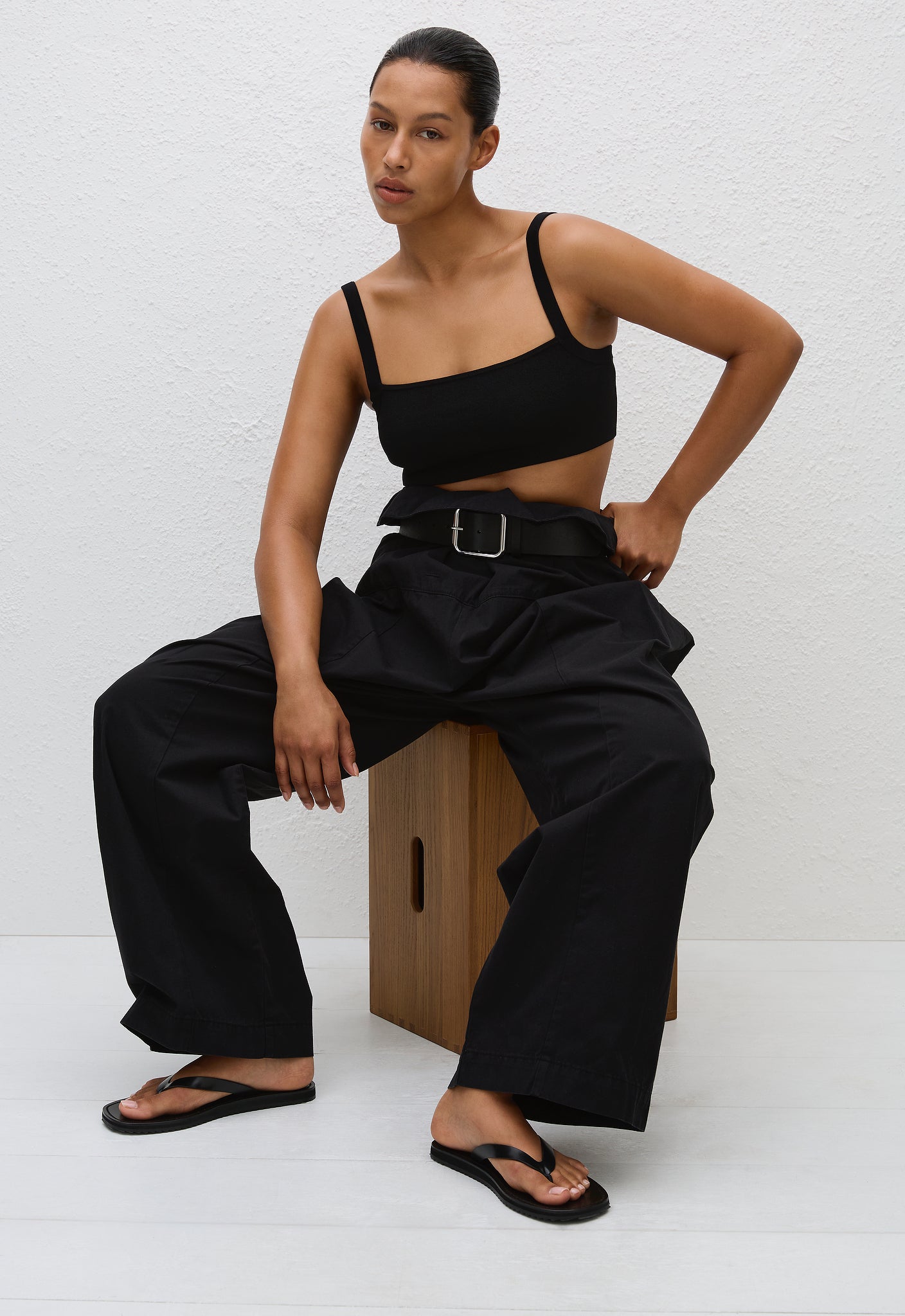 Matteau Fisherman Drawcord Pant in Black - outfit inspiration