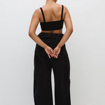 Matteau Fisherman Drawcord Pant in Black - styled look
