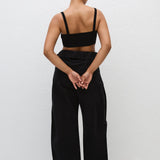 Matteau Fisherman Drawcord Pant in Black - styled look