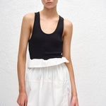 Matteau Fisherman Skirt in White - detail view