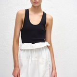 Matteau Fisherman Skirt in White - detail view