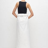 Matteau Fisherman Skirt in White - styled look