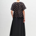 Matteau Gathered Blouse in Vida - styled look