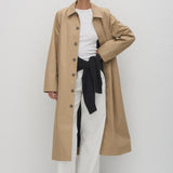 Matteau Long Macintosh in Sand