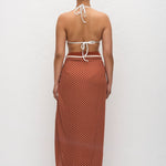 Matteau Silk Sarong in Tomato Polka Dot
