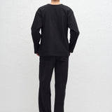 Matteau Long Sleeve Tee in Black - styled look