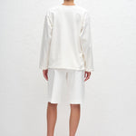Matteau Long Sleeve Tee in Chalk - styled look