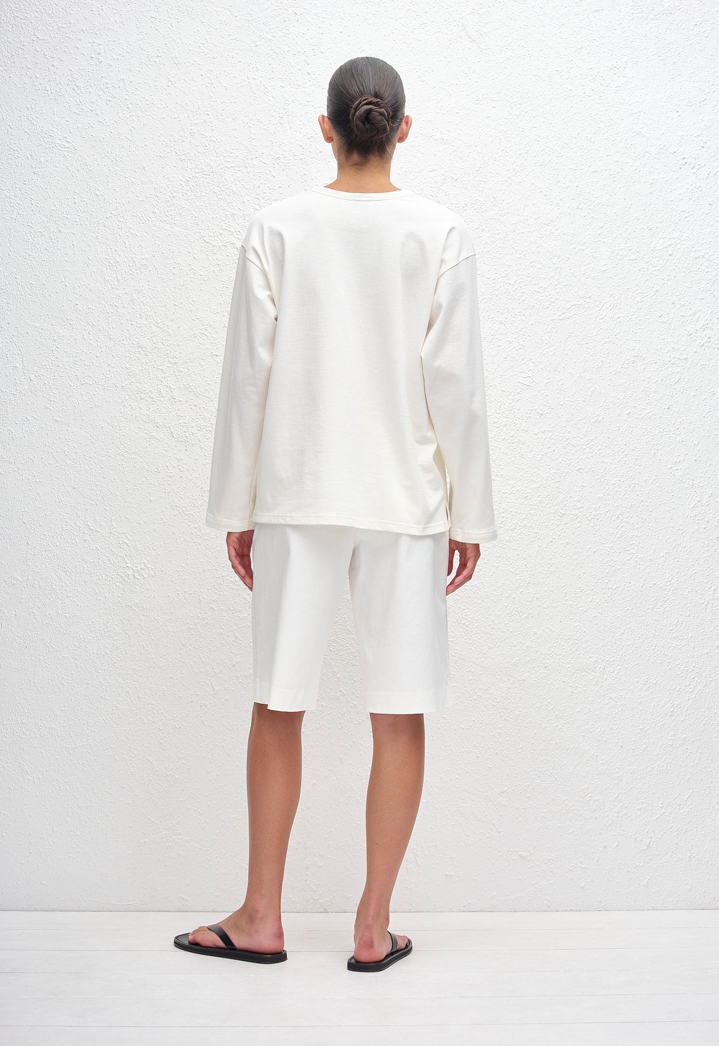 Matteau Long Sleeve Tee in Chalk - styled look