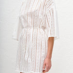 Matteau Magyar Broderie Tee Dress in White - outfit inspiration